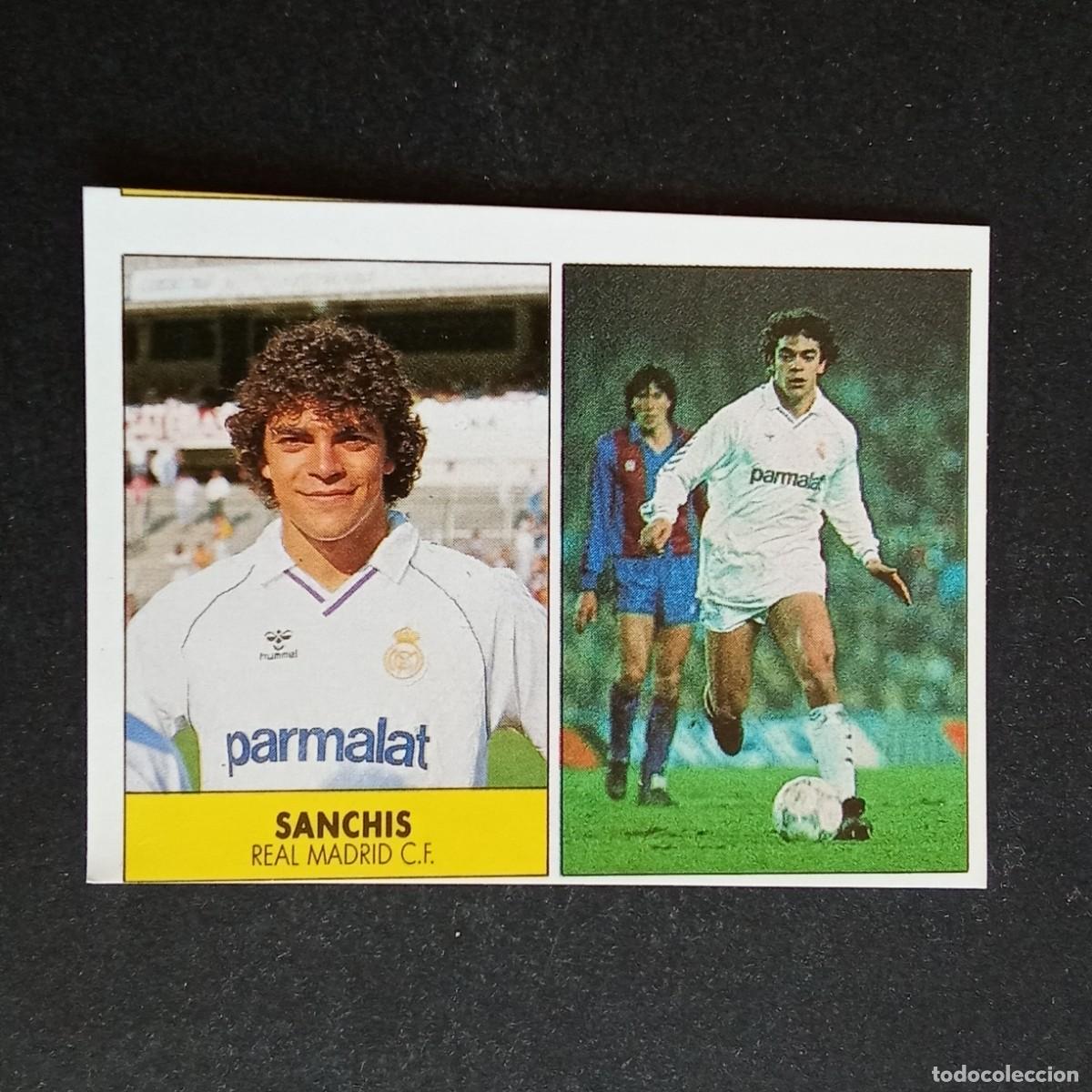 Cromos de f&uacute;tbol: SANCHIS REAL MADRID CROMO EDITORIAL FESTIVAL 1987 1988 LIGA 87 88 NUNCA PEGADO