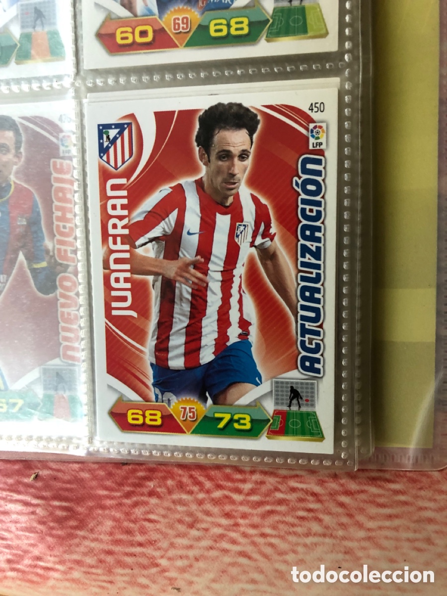 Cromos de f&uacute;tbol: 450 juanfran atletico de madrid actualizacion adrenalyn 11 12 2011 2012 snn pegar