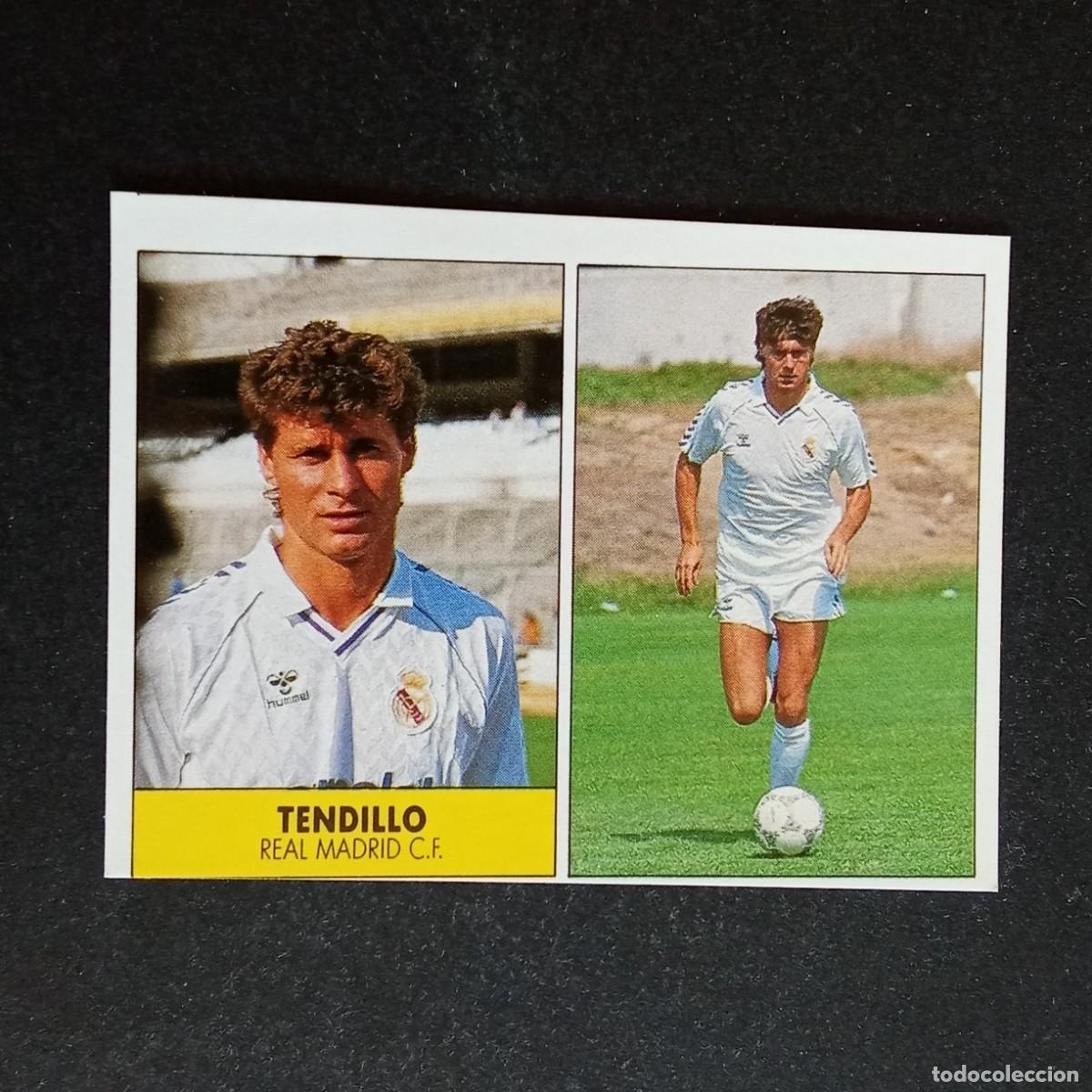 Cromos de f&uacute;tbol: TENDILLO REAL MADRID CROMO EDITORIAL FESTIVAL 1987 1988 LIGA 87 88 NUNCA PEGADO