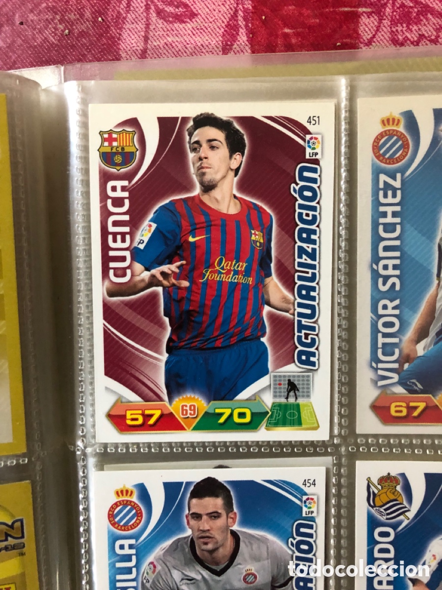 Cromos de f&uacute;tbol: L2 CUENCA F. C. BARCELONA 451 ACTUALIZACION PANINI ADRENALYN XL LIGA 2011/2012 11 12