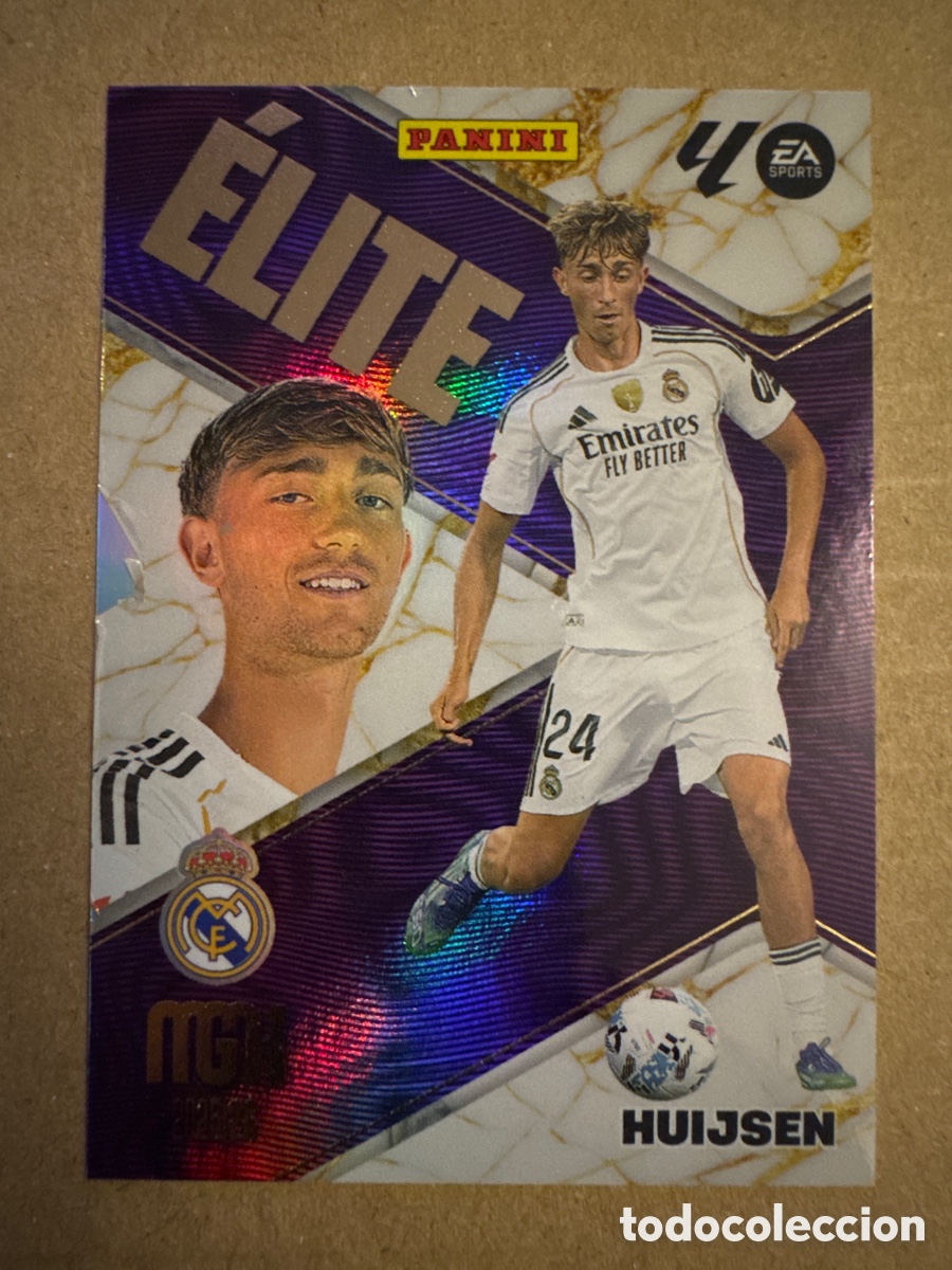 Cromos de f&uacute;tbol: VER FOTOS # 505 Huijsen Real Madrid ELITE Tercera 3 edici&oacute;n Megacracks 25 26 2025 2026 3&ordf;