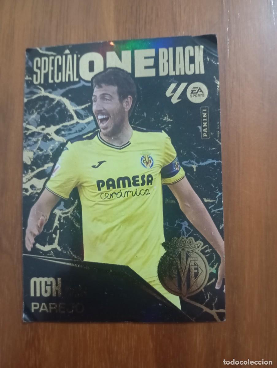 Cromos de f&uacute;tbol: CROMO. PAREJO. SE&Ntilde;ALES DE USO. SPECUAL ONE BLACK.MGK 25 2026