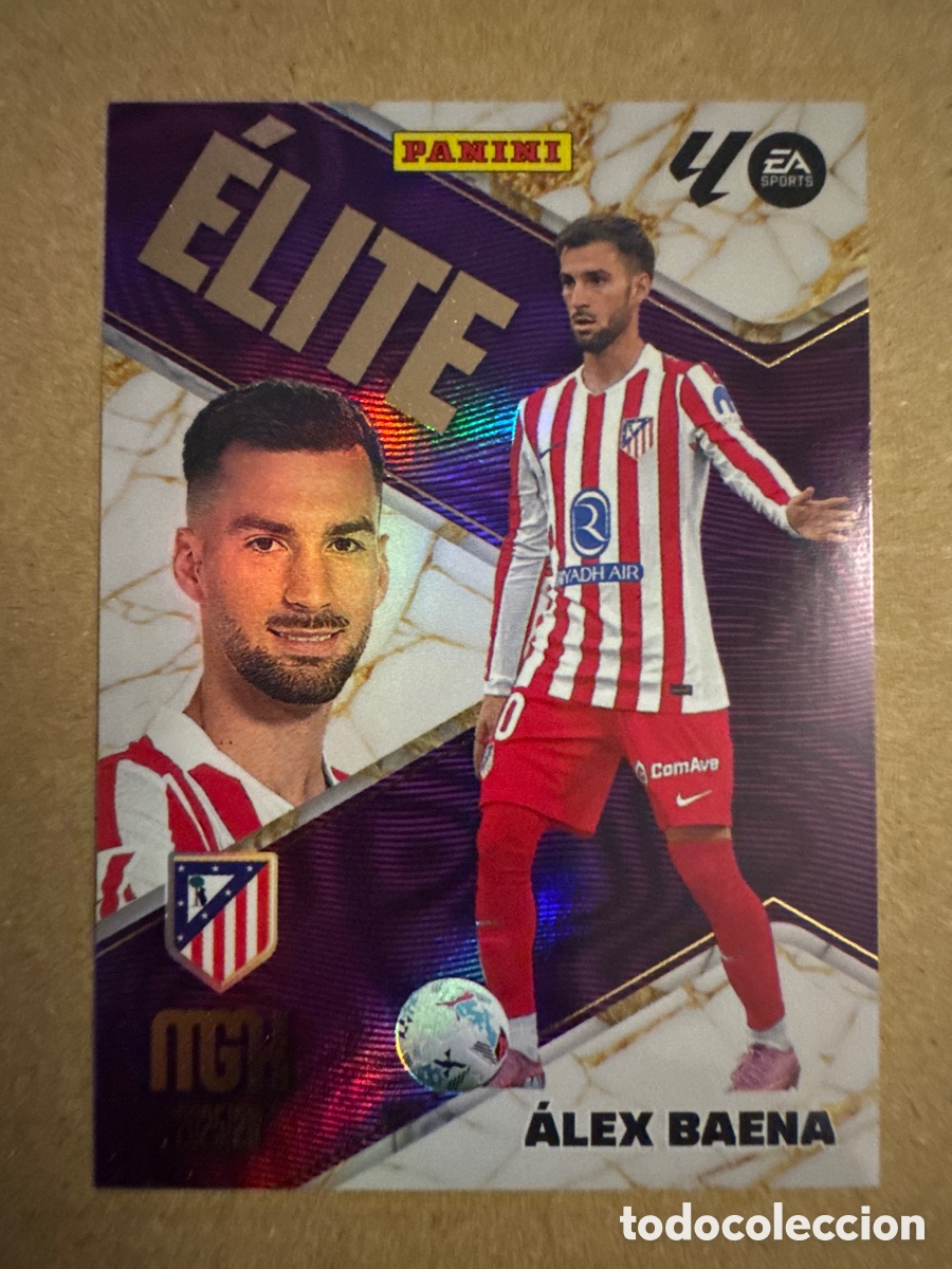 Cromos de f&uacute;tbol: # 506 &Aacute;lex Baena Atl&eacute;tico de Madrid ELITE Tercera 3 edici&oacute;n Megacracks 25 26 2025 2026 3&ordf;