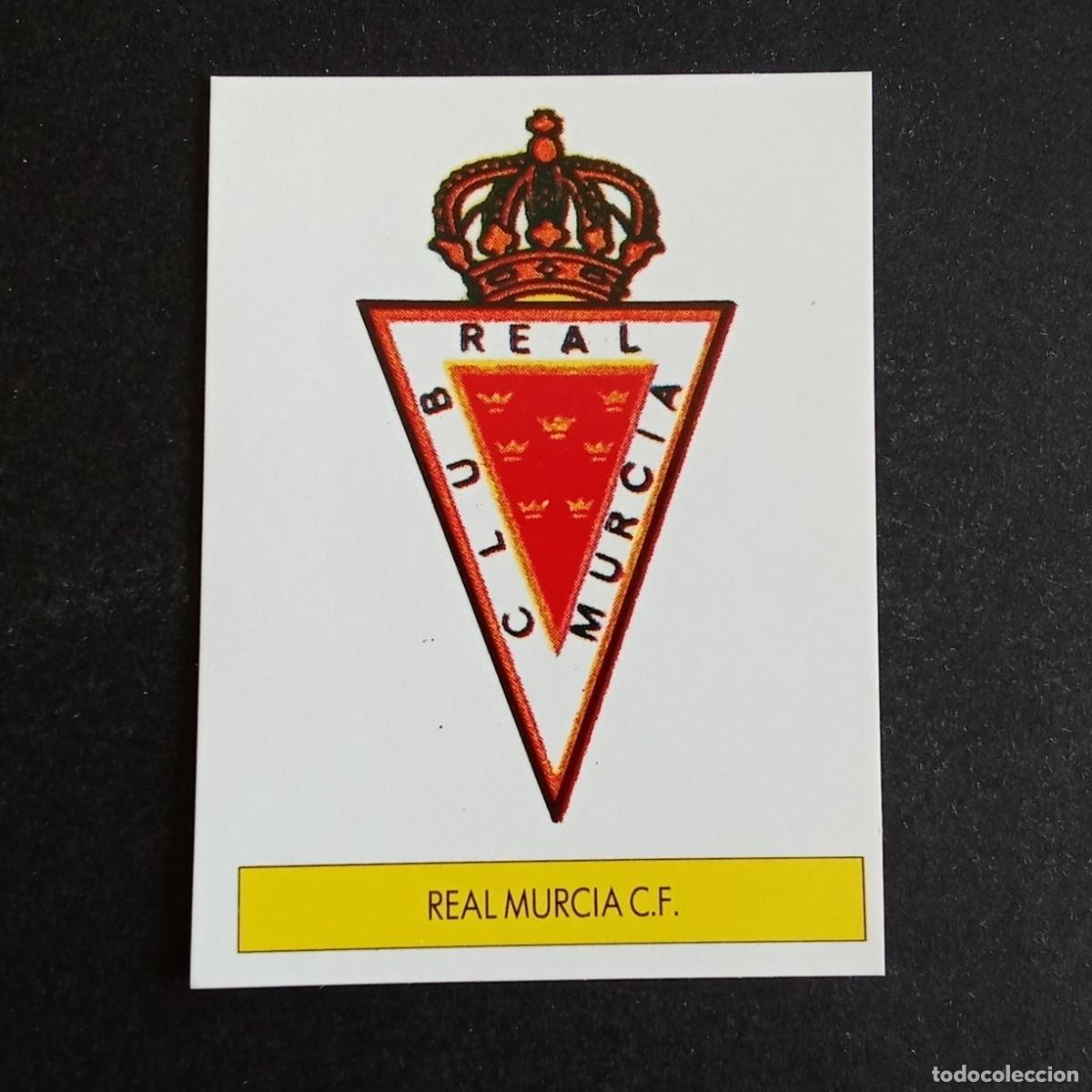 Cromos de f&uacute;tbol: ESCUDO MURCIA CROMO EDITORIAL FESTIVAL 1987 1988 LIGA 87 88 NUNCA PEGADO