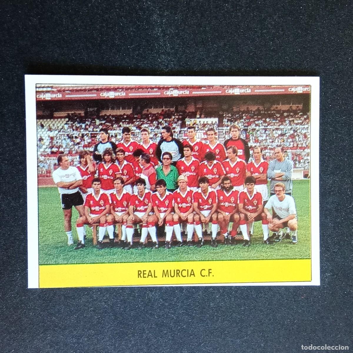 Cromos de f&uacute;tbol: ALINEACION MURCIA CROMO EDITORIAL FESTIVAL 1987 1988 LIGA 87 88 NUNCA PEGADO