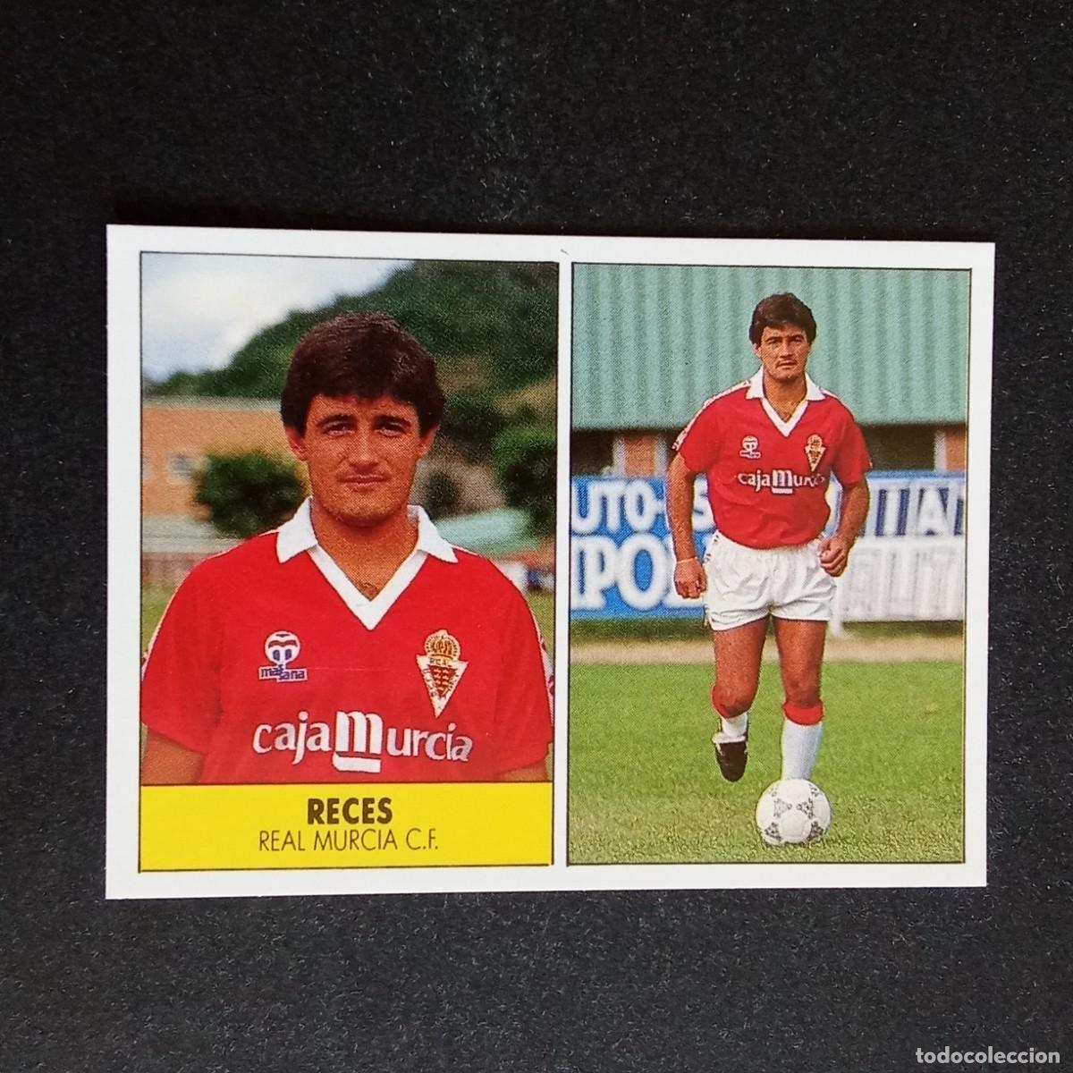 Cromos de f&uacute;tbol: RECES MURCIA CROMO EDITORIAL FESTIVAL 1987 1988 LIGA 87 88 NUNCA PEGADO
