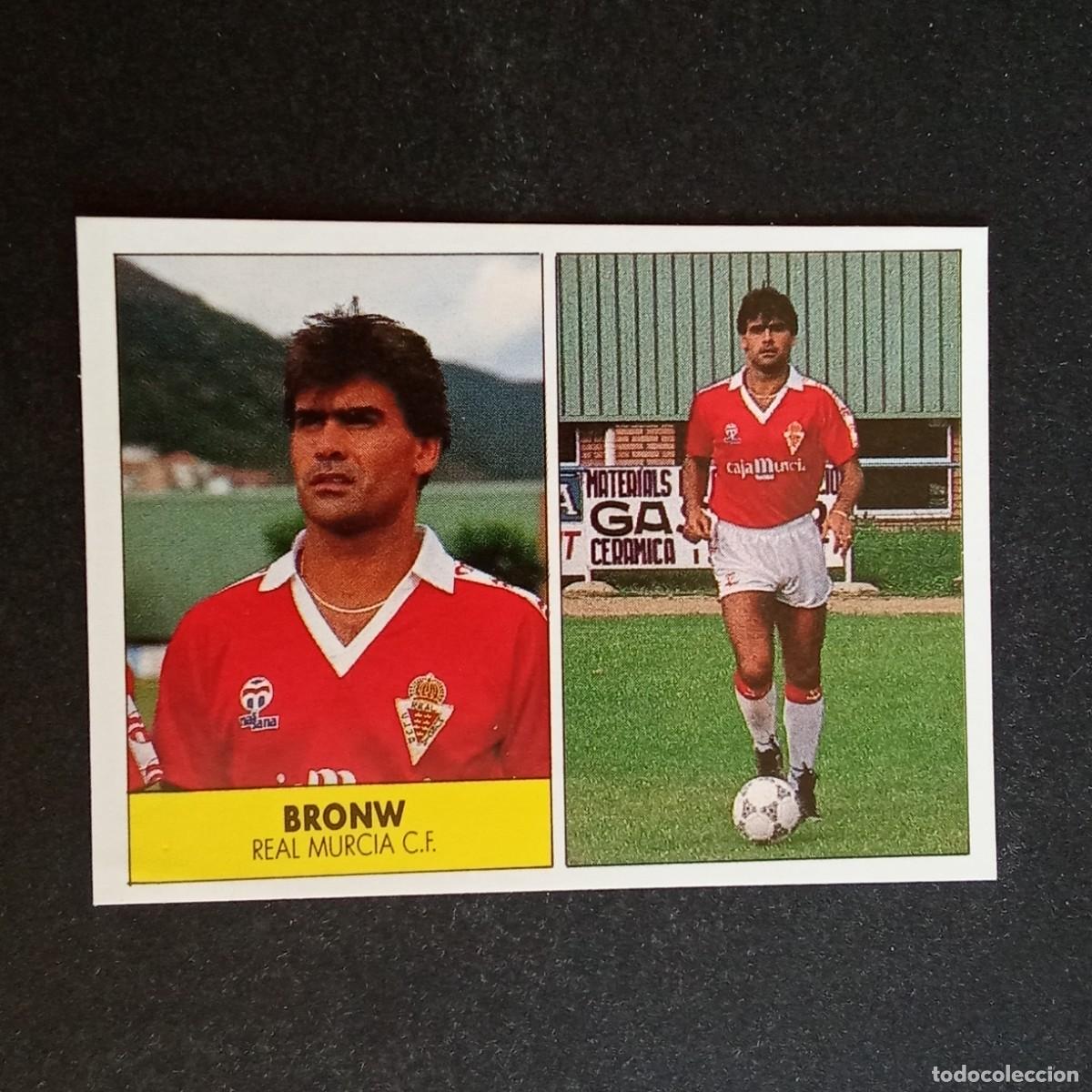 Cromos de f&uacute;tbol: BROWN MURCIA CROMO EDITORIAL FESTIVAL 1987 1988 LIGA 87 88 NUNCA PEGADO