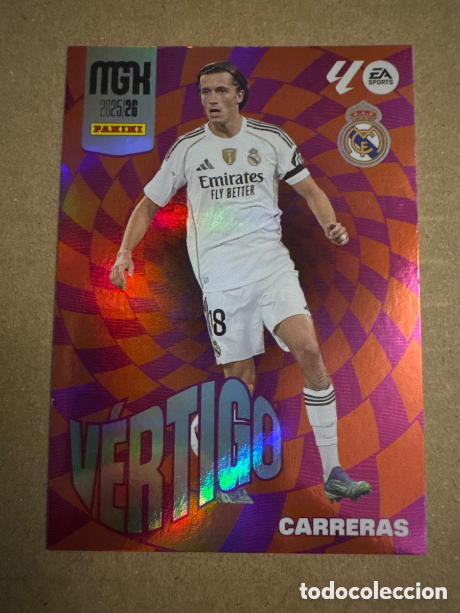 Cromos de f&uacute;tbol: # 508 Carreras Real Madrid V&Eacute;RTIGO Tercera 3 edici&oacute;n Megacracks 25 26 2025 2026 3&ordf;