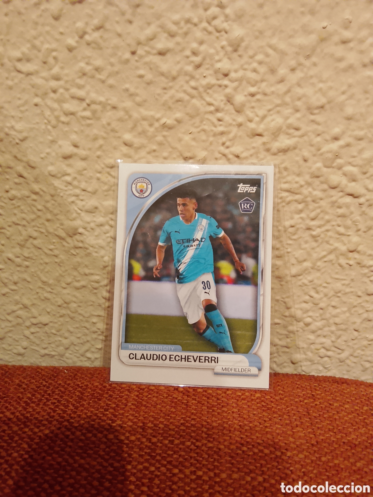 Cromos de f&uacute;tbol: Claudio Echeverri Rookie card collector tin topps 25/26 2025 2026