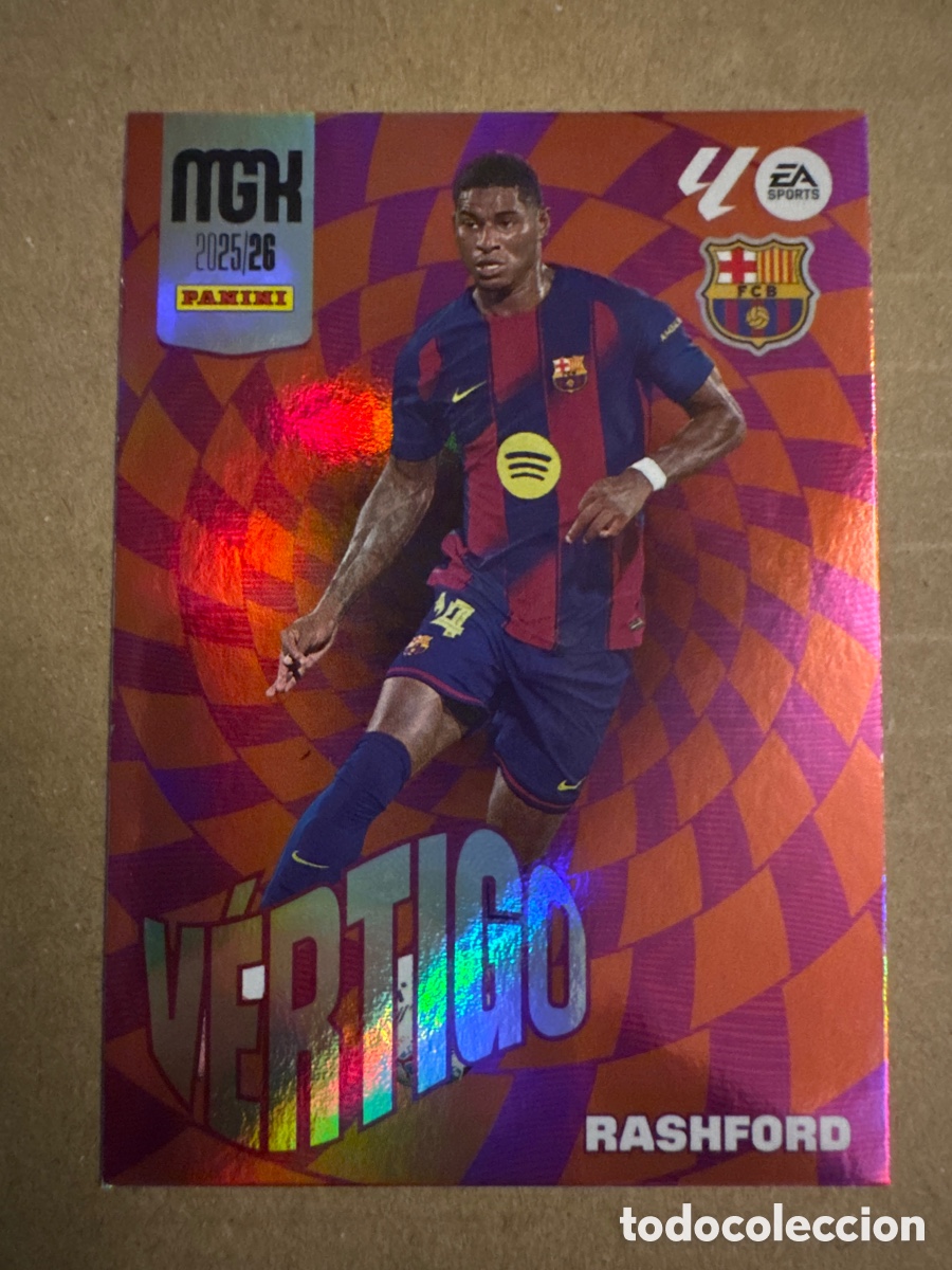Cromos de f&uacute;tbol: # 509 Rashford FC Barcelona VERTIGO Tercera 3 edici&oacute;n Megacracks 25 26 2025 2026 3&ordf;