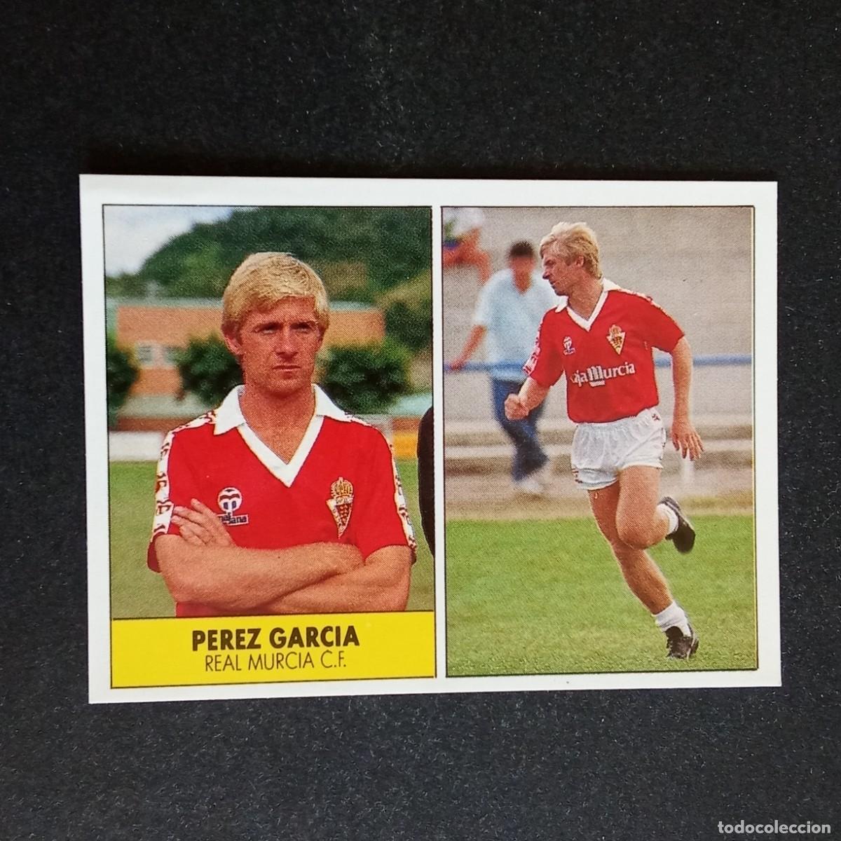 Cromos de f&uacute;tbol: PEREZ GARCIA MURCIA CROMO EDITORIAL FESTIVAL 1987 1988 LIGA 87 88 NUNCA PEGADO
