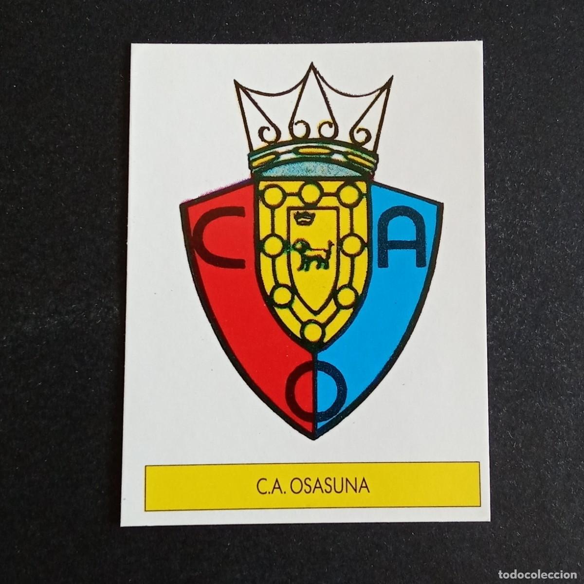Cromos de f&uacute;tbol: ESCUDO OSASUNA CROMO EDITORIAL FESTIVAL 1987 1988 LIGA 87 88 NUNCA PEGADO