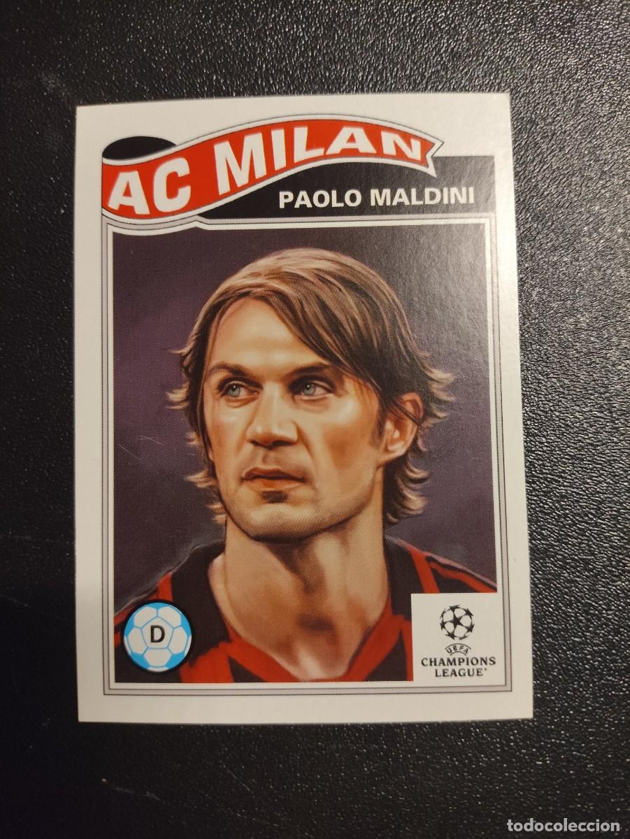 Cromos de f&uacute;tbol: 910 Paolo Maldini AC Mil&aacute;n Living Set Topps