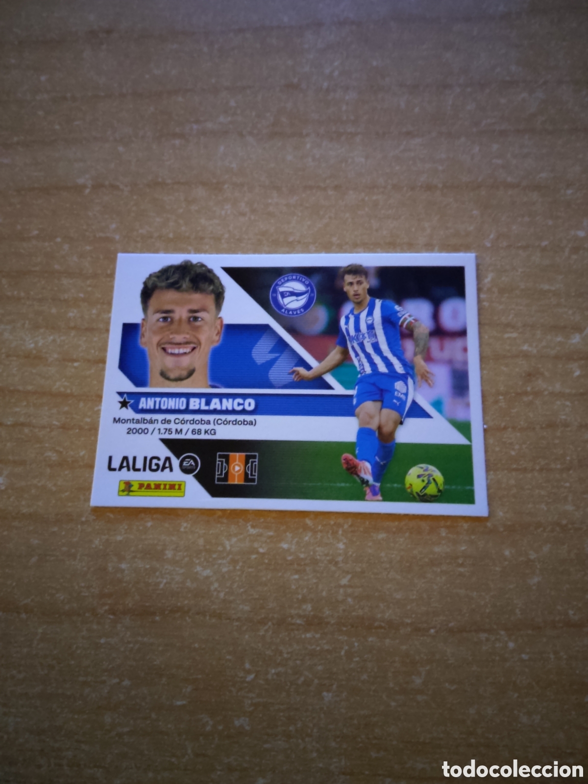 Cromos de f&uacute;tbol: 12 ANTONIO BLANCO ALAVES LIGA ESTE 2026 2027