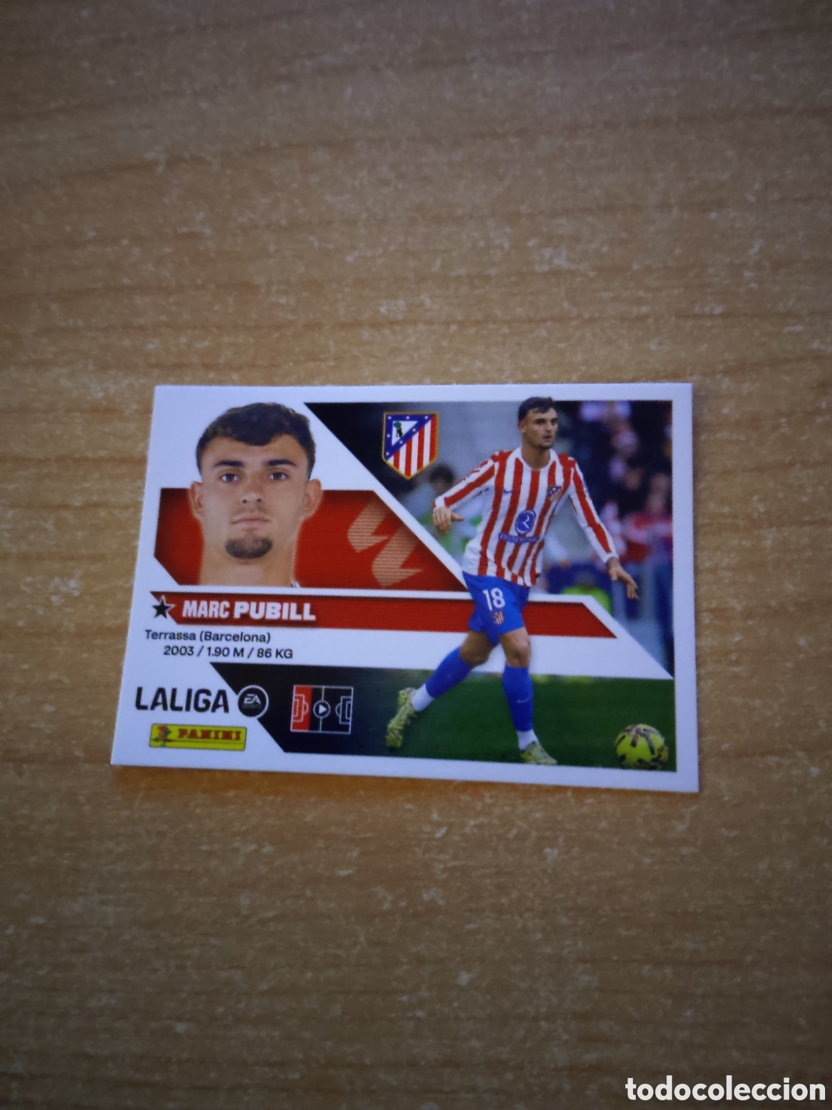 Cromos de f&uacute;tbol: 7 PUBILL ATLETICO MADRID LIGA ESTE 2026 2027