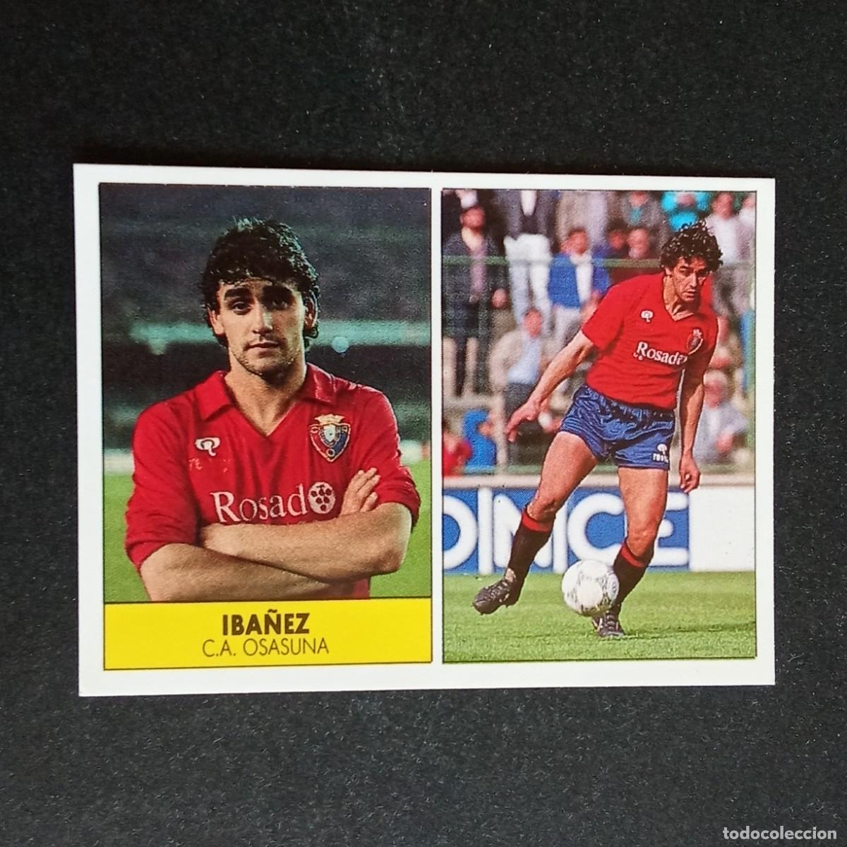 Cromos de f&uacute;tbol: IBA&Ntilde;EZ OSASUNA CROMO EDITORIAL FESTIVAL 1987 1988 LIGA 87 88 NUNCA PEGADO