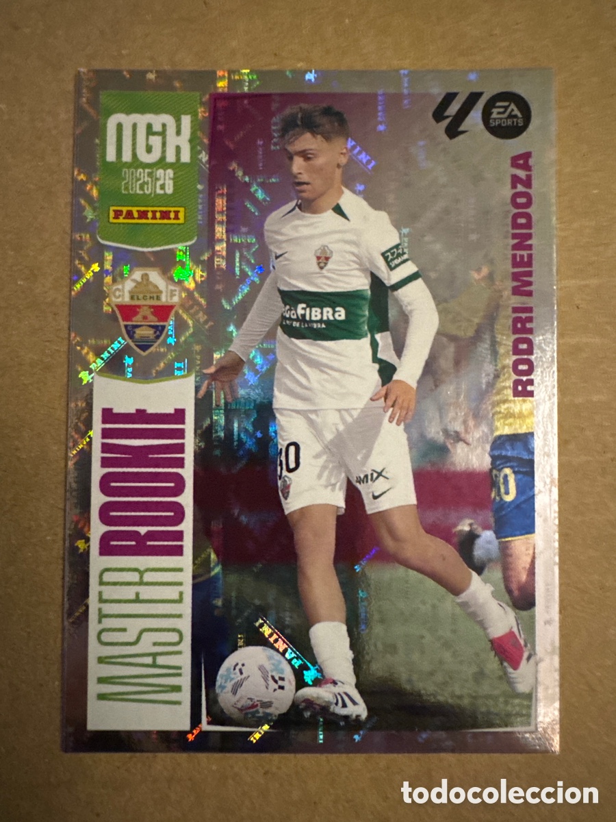 Cromos de f&uacute;tbol: # 515 Rodri Mendoza Elche MASTER ROOKIE Tercera 3 edici&oacute;n Megacracks 25 26 2025 2026 3&ordf;