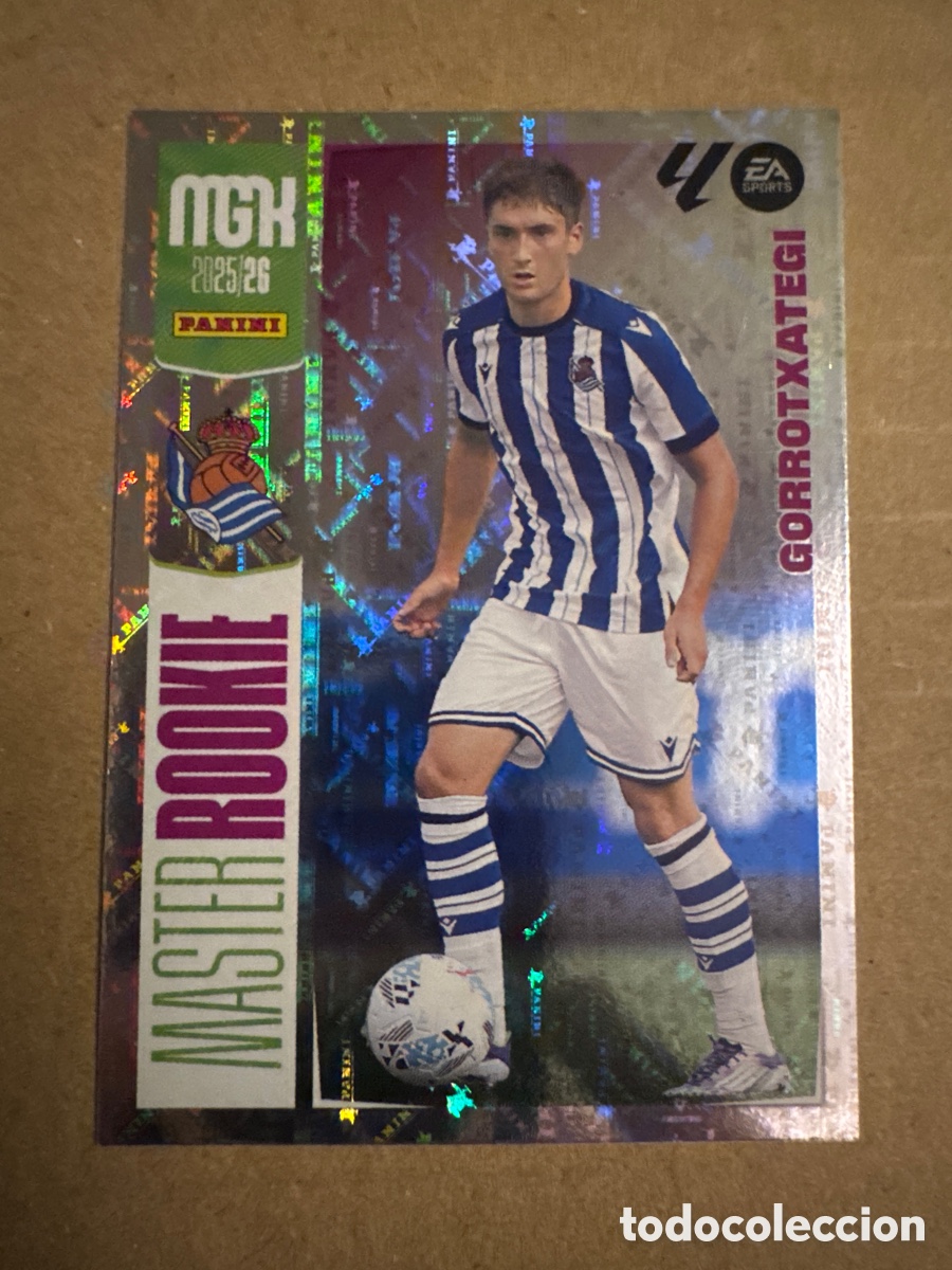 Cromos de f&uacute;tbol: # 516 Gorrotxategi Real Sociedad MASTER ROOKIE Tercera 3 edici&oacute;n Megacracks 25 26 2025 2026 3&ordf;
