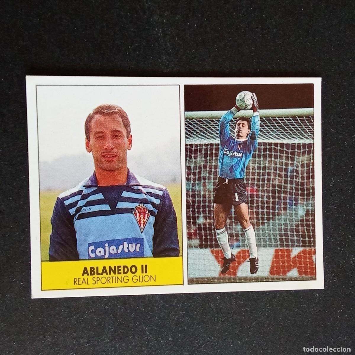 Cromos de f&uacute;tbol: ABLANEDO II SPORTING GIJON CROMO EDITORIAL FESTIVAL 1987 1988 LIGA 87 88 NUNCA PEGADO
