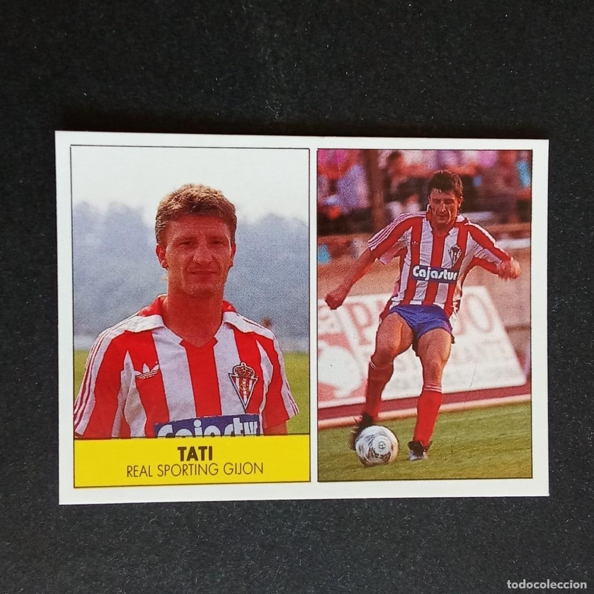 Cromos de f&uacute;tbol: TATI SPORTING GIJON CROMO EDITORIAL FESTIVAL 1987 1988 LIGA 87 88 NUNCA PEGADO