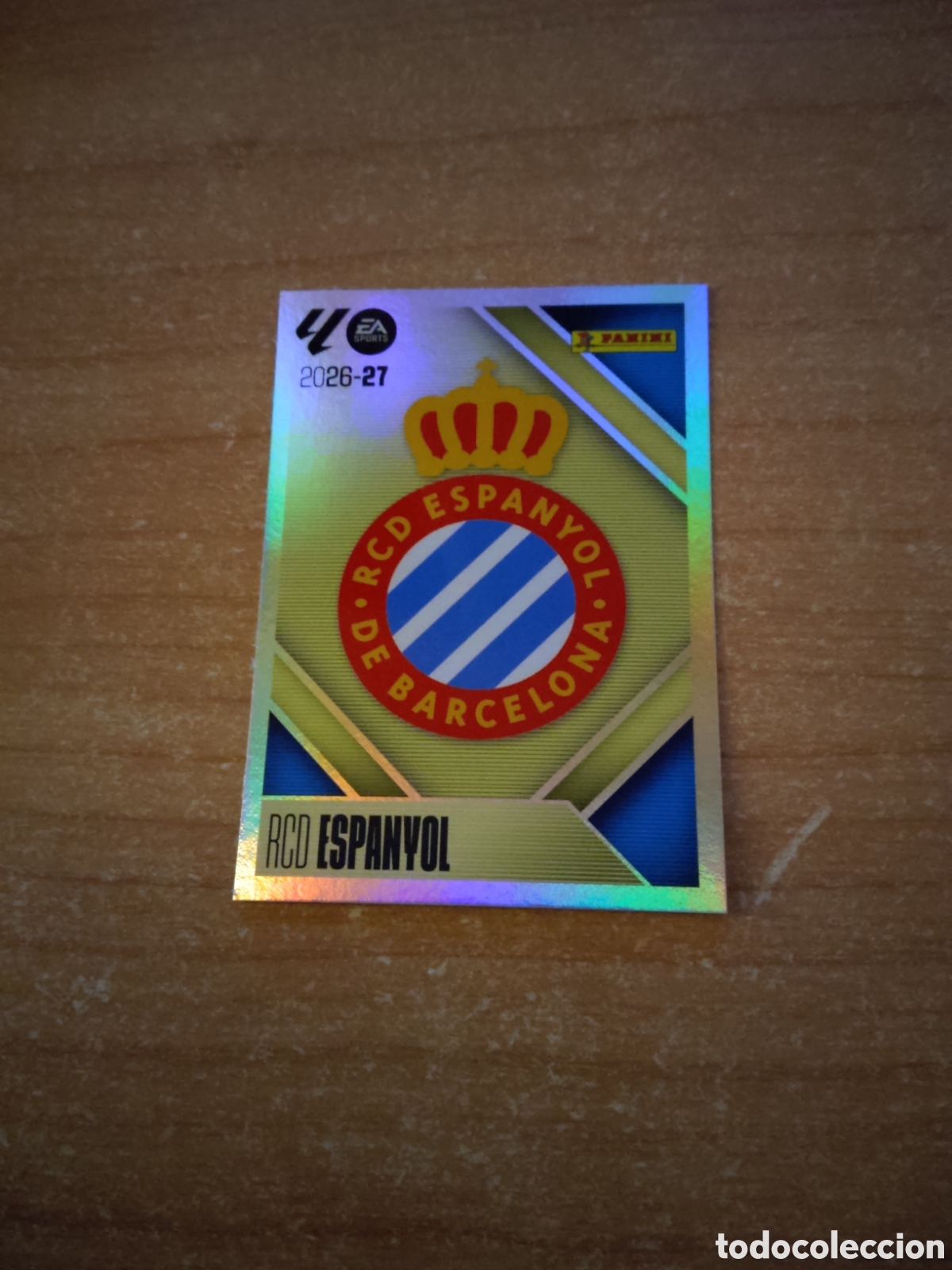 Cromos de f&uacute;tbol: 1 ESCUDO ESPANYOL LIGA ESTE 2026 2027
