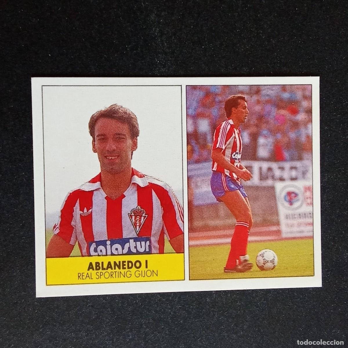 Cromos de f&uacute;tbol: ABLANEDO I SPORTING GIJON CROMO EDITORIAL FESTIVAL 1987 1988 LIGA 87 88 NUNCA PEGADO
