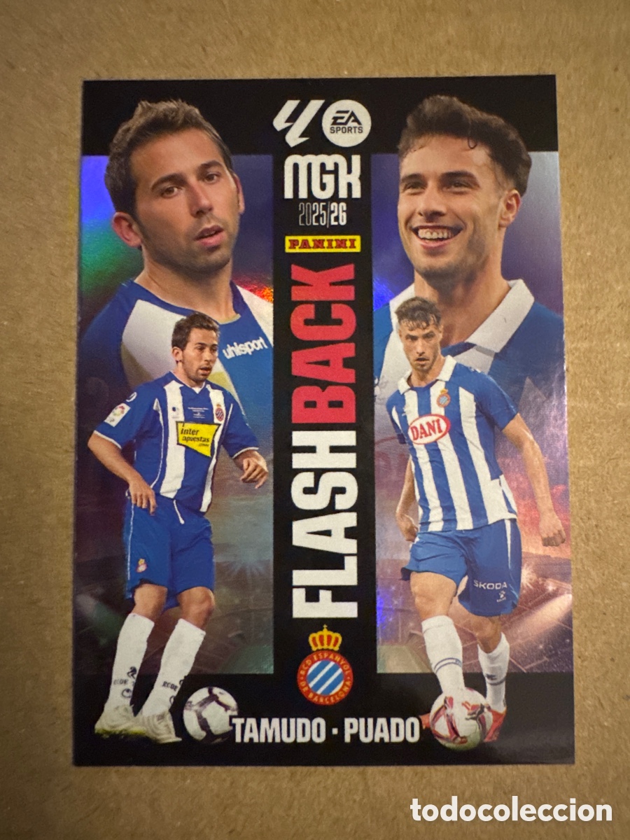 Cromos de f&uacute;tbol: # 517 Tamudo Puado Flashback Espanyol Tercera 3 edici&oacute;n Megacracks 25 26 2025 2026 3&ordf;