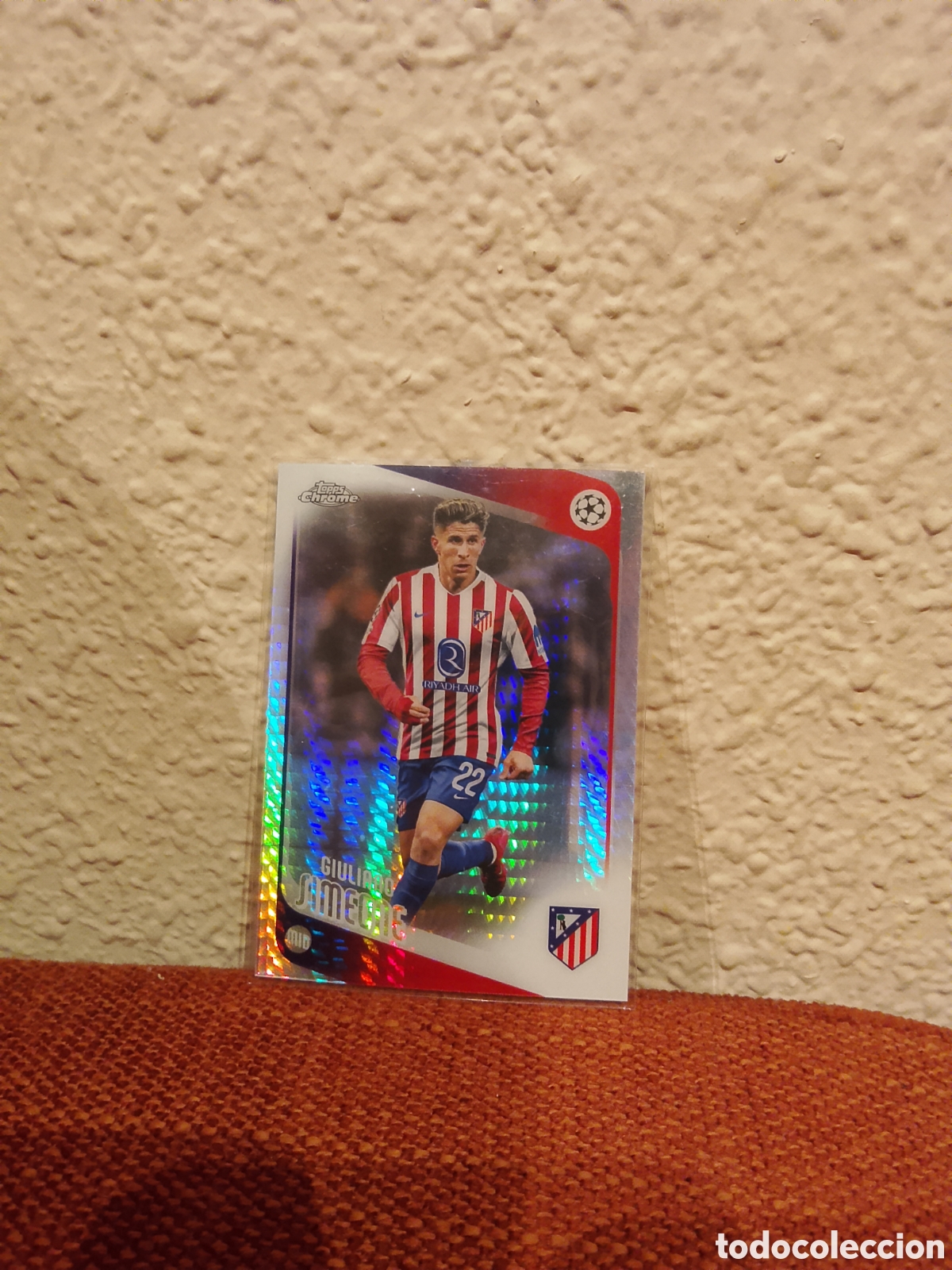 Cromos de f&uacute;tbol: Giuliano Simeone Atl&eacute;tico De Madrid 100 topps chrome 25/26 2025 2026