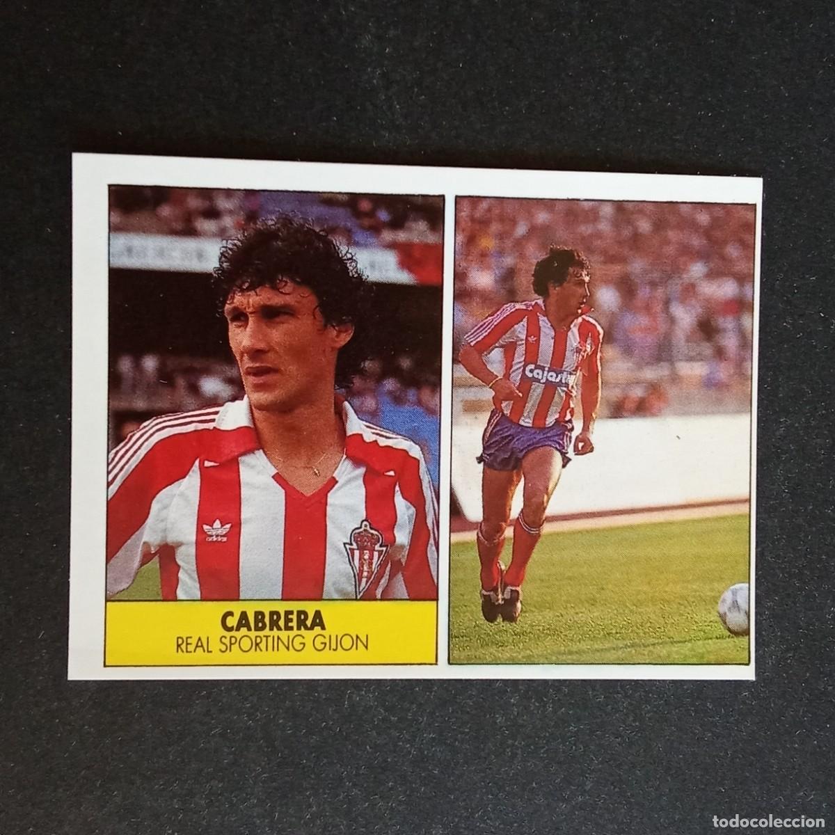 Cromos de f&uacute;tbol: CABRERA SPORTING GIJON CROMO EDITORIAL FESTIVAL 1987 1988 LIGA 87 88 NUNCA PEGADO