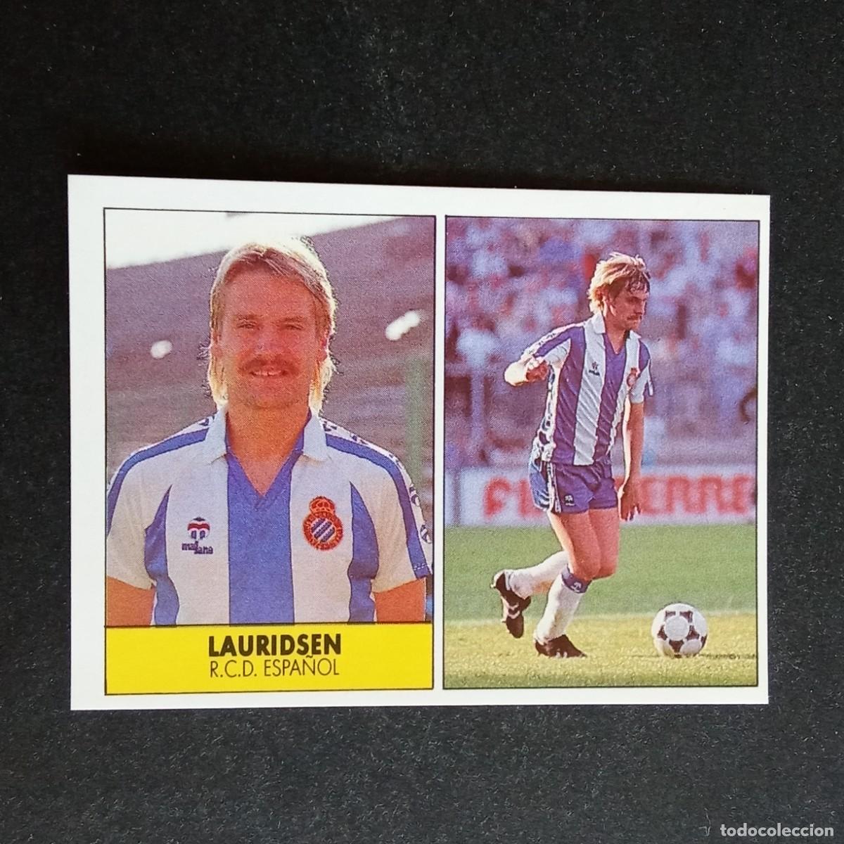 Cromos de f&uacute;tbol: LAURIDSEN ESPA&Ntilde;OL CROMO EDITORIAL FESTIVAL 1987 1988 LIGA 87 88 NUNCA PEGADO