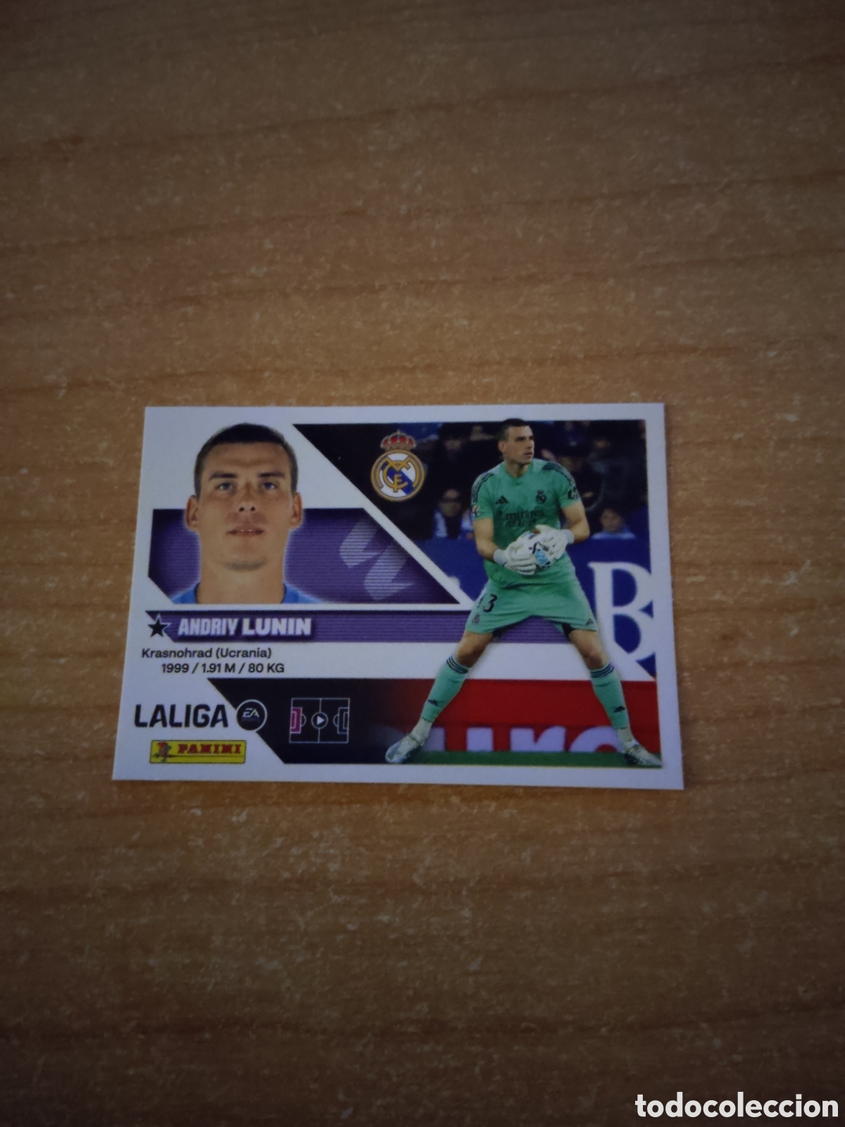 Cromos de f&uacute;tbol: 4 LUNIN REAL MADRID LIGA ESTE 2026 2027