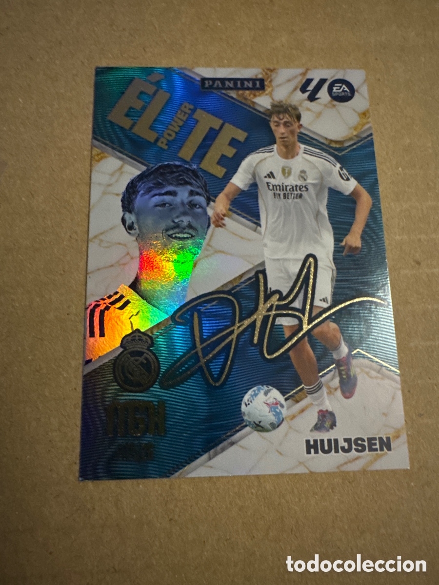 Cromos de f&uacute;tbol: # 505 Huijsen Real Madrid ELITE POWER Tercera 3 edici&oacute;n Megacracks 25 26 2025 2026 3&ordf;