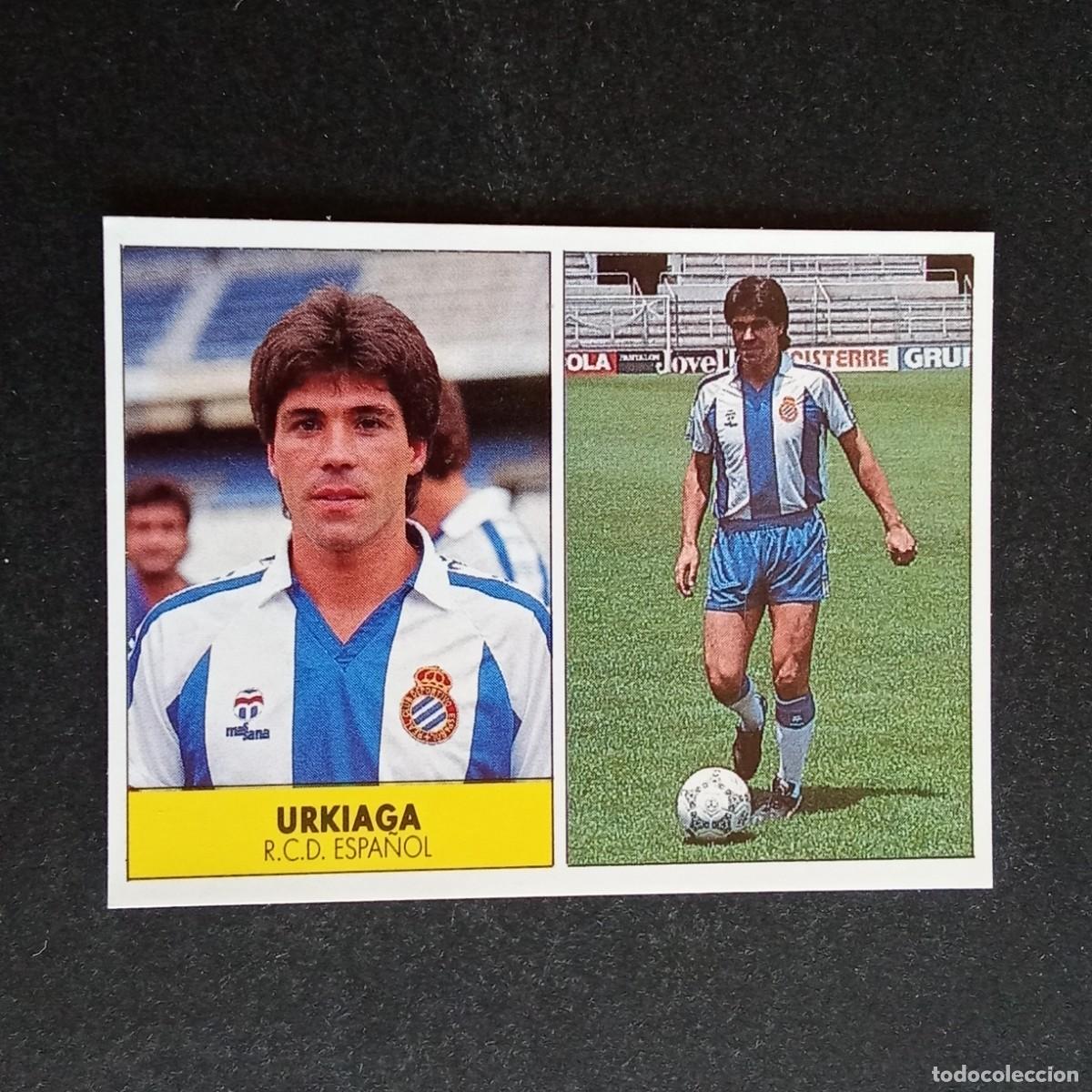 Cromos de f&uacute;tbol: URKIAGA ESPA&Ntilde;OL CROMO EDITORIAL FESTIVAL 1987 1988 LIGA 87 88 NUNCA PEGADO