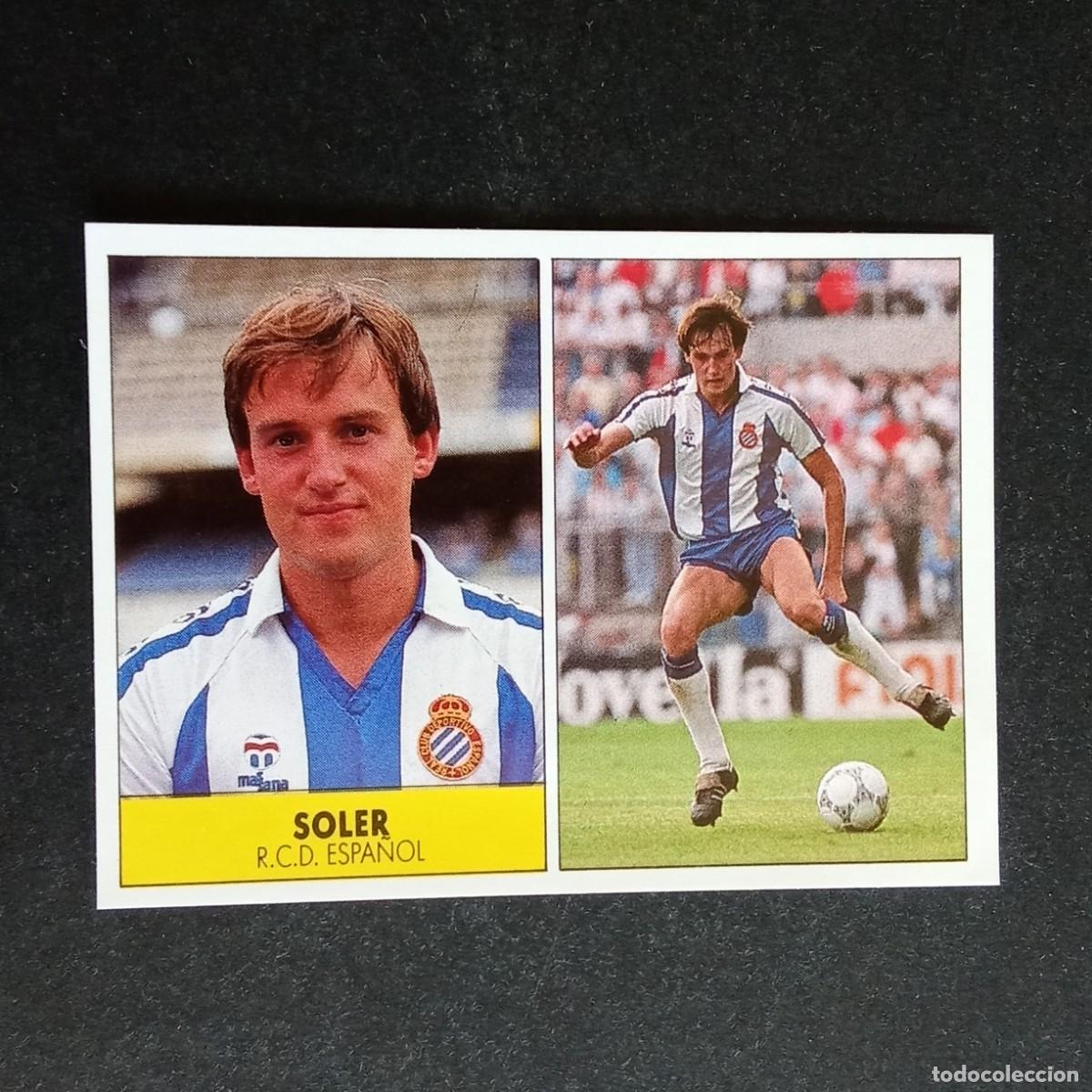 Cromos de f&uacute;tbol: SOLER ESPA&Ntilde;OL CROMO EDITORIAL FESTIVAL 1987 1988 LIGA 87 88 NUNCA PEGADO