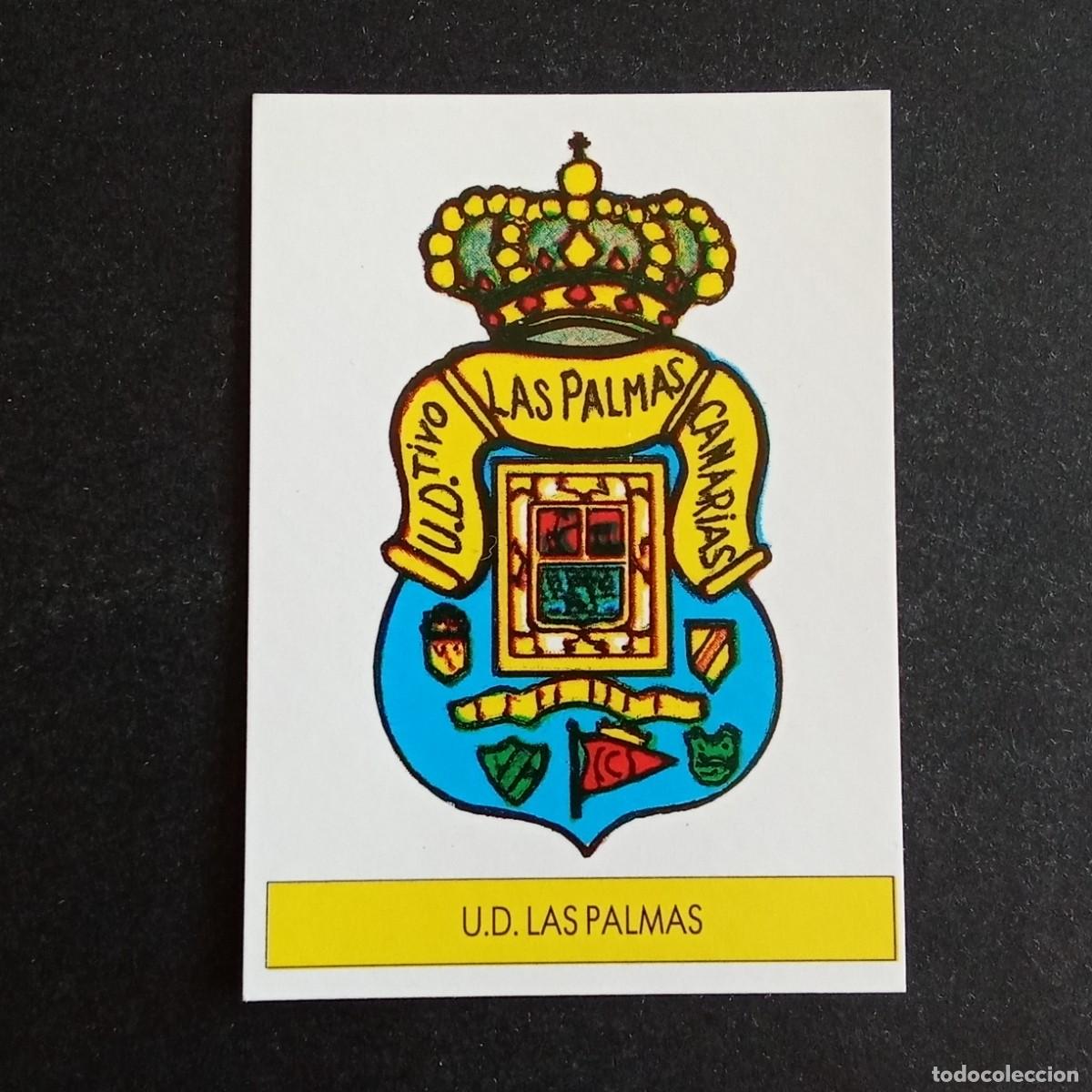 Cromos de f&uacute;tbol: ESCUDO LAS PALMAS CROMO EDITORIAL FESTIVAL 1987 1988 LIGA 87 88 NUNCA PEGADO