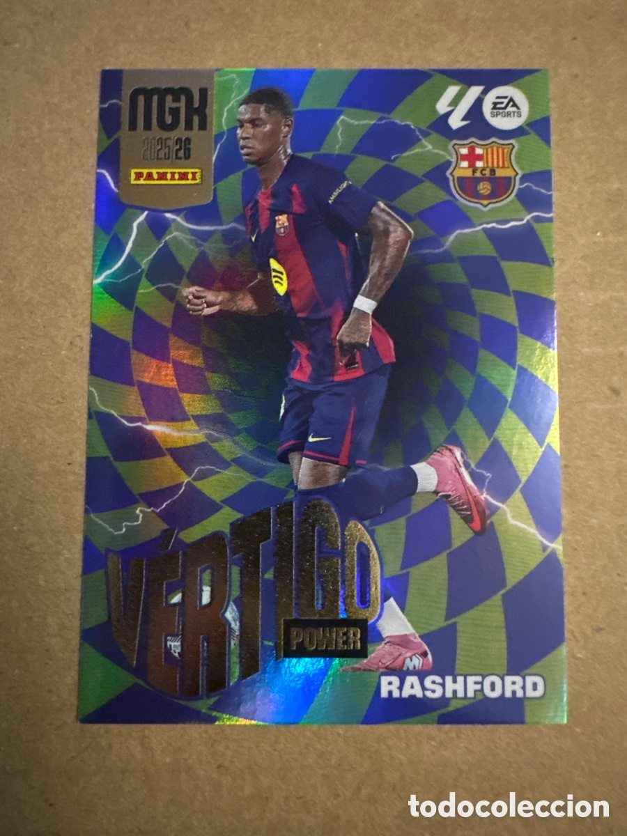Cromos de f&uacute;tbol: # P509 509 Rashford FC Barcelona VERTIGO POWER Tercera 3 edici&oacute;n Megacracks 25 26 2025 2026 3&ordf;