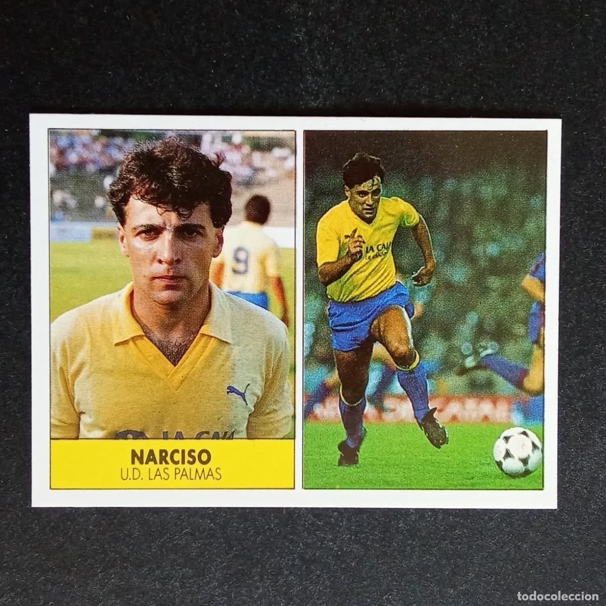 Cromos de f&uacute;tbol: NARCISO LAS PALMAS CROMO EDITORIAL FESTIVAL 1987 1988 LIGA 87 88 NUNCA PEGADO