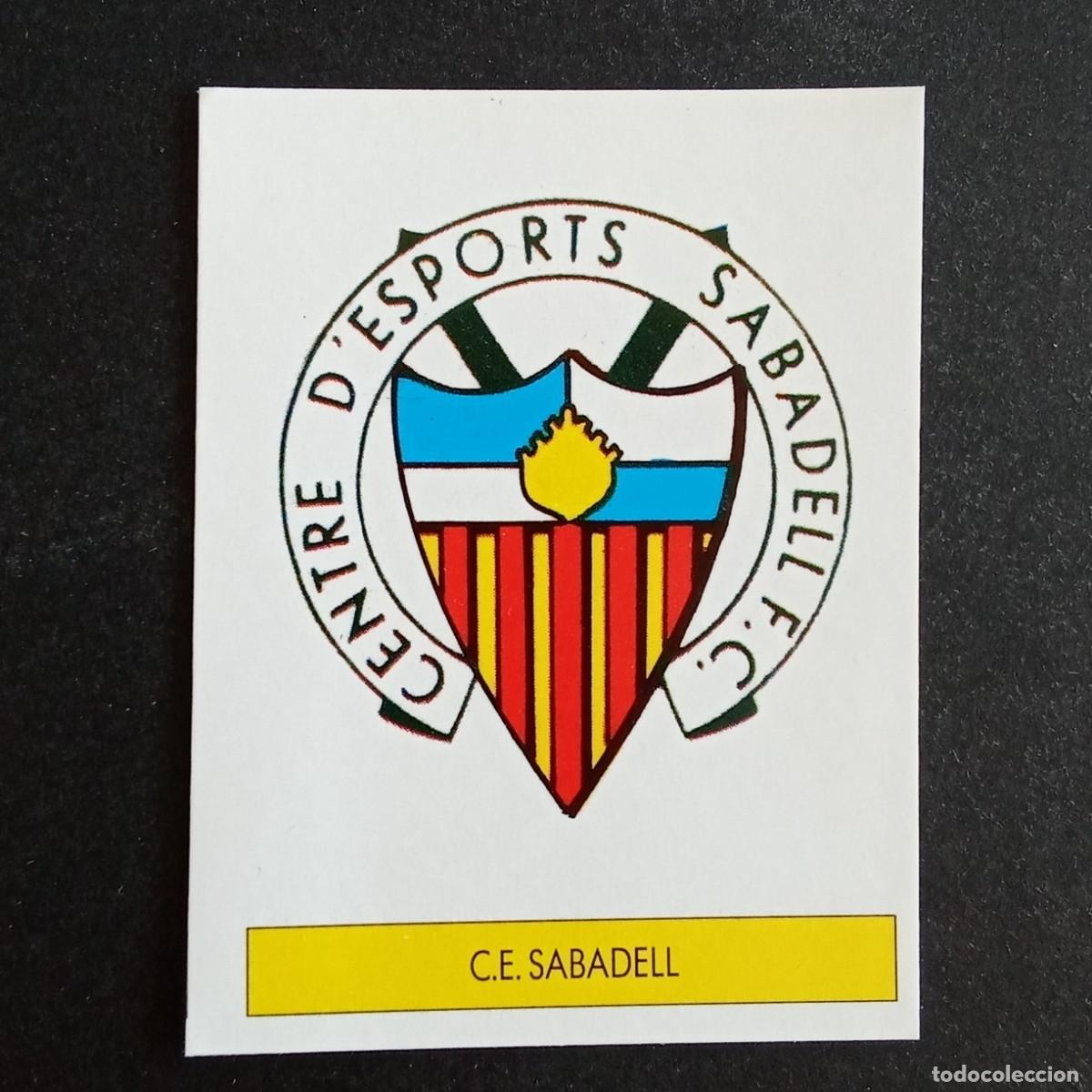 Cromos de f&uacute;tbol: ESCUDO SABADELL CROMO EDITORIAL FESTIVAL 1987 1988 LIGA 87 88 NUNCA PEGADO