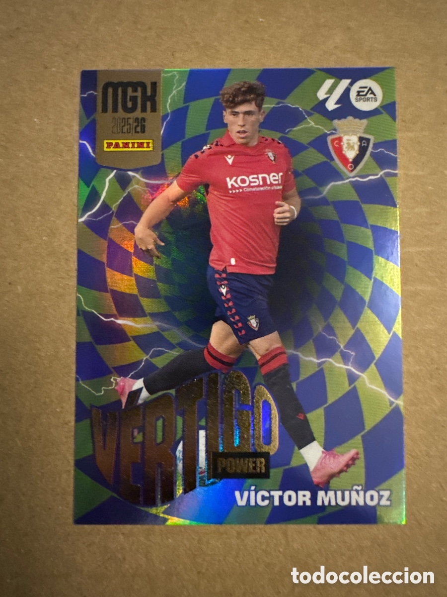 Cromos de f&uacute;tbol: # P510 510 V&iacute;ctor Mu&ntilde;oz Osasuna VERTIGO POWER Tercera 3 edici&oacute;n Megacracks 25 26 2025 2026 3&ordf;