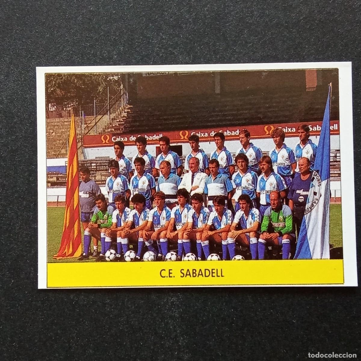 Cromos de f&uacute;tbol: ALINEACION SABADELL CROMO EDITORIAL FESTIVAL 1987 1988 LIGA 87 88 NUNCA PEGADO