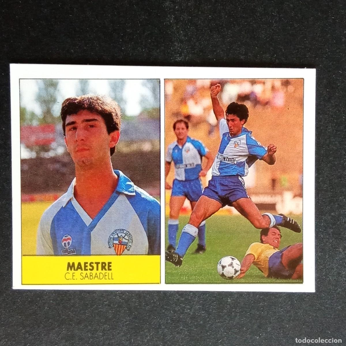 Cromos de f&uacute;tbol: MAESTRE SABADELL CROMO EDITORIAL FESTIVAL 1987 1988 LIGA 87 88 NUNCA PEGADO