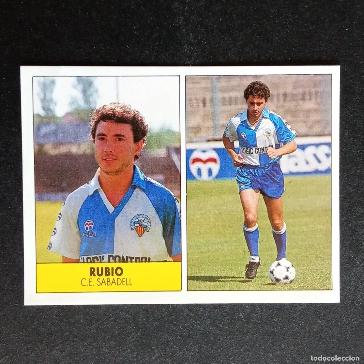 Cromos de f&uacute;tbol: RUBIO SABADELL CROMO EDITORIAL FESTIVAL 1987 1988 LIGA 87 88 NUNCA PEGADO