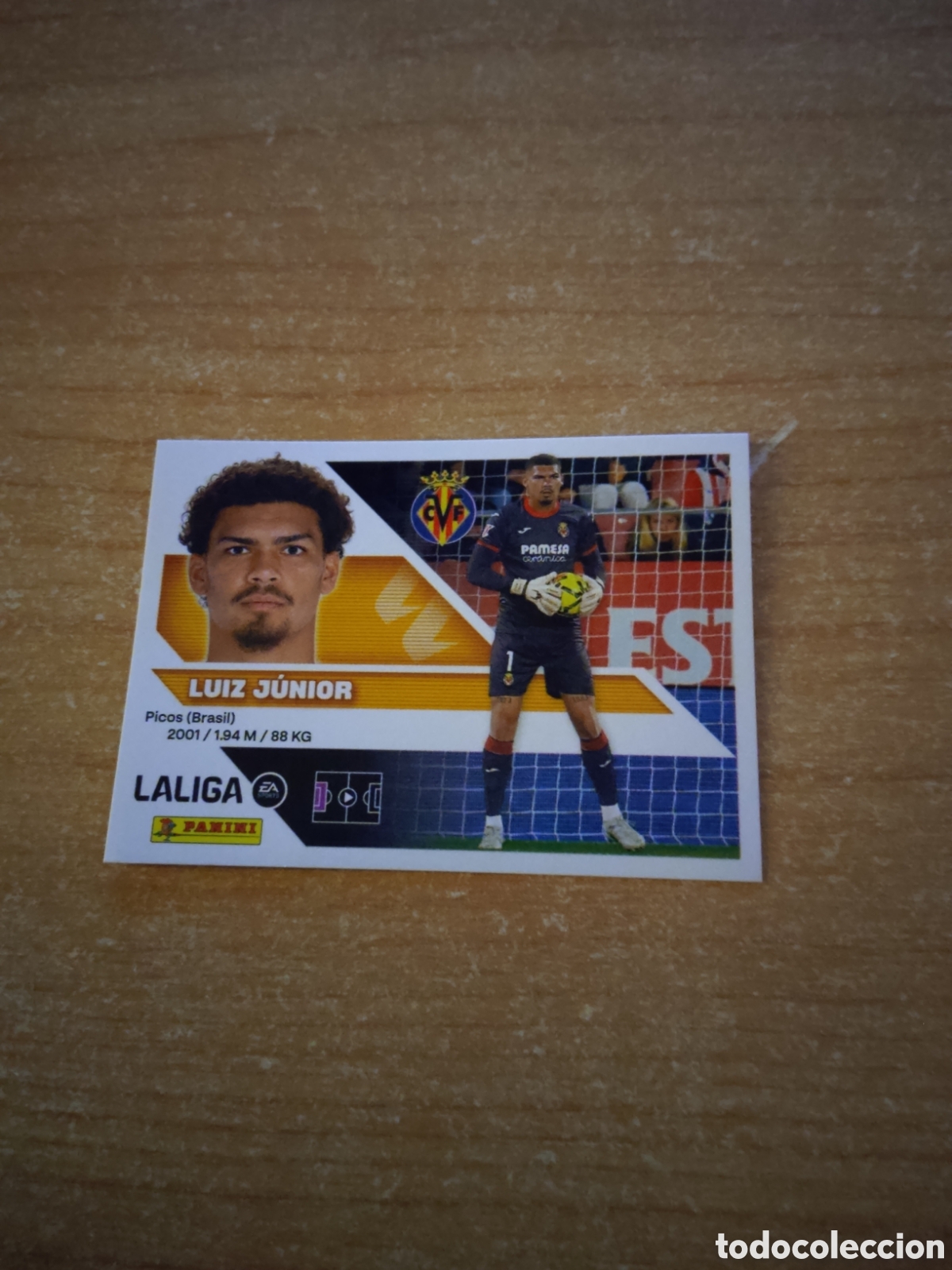 Cromos de f&uacute;tbol: 3 LUIZ JUNIOR VILLARREAL LIGA ESTE 2026 2027