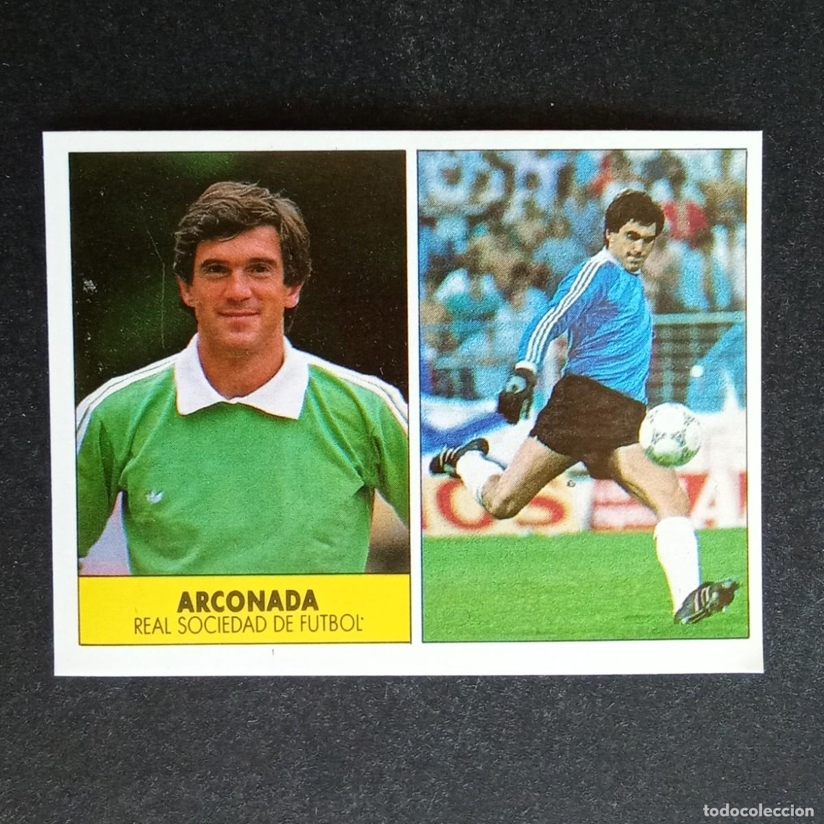 Cromos de f&uacute;tbol: ARCONADA REAL SOCIEDAD CROMO EDITORIAL FESTIVAL 1987 1988 LIGA 87 88 NUNCA PEGADO