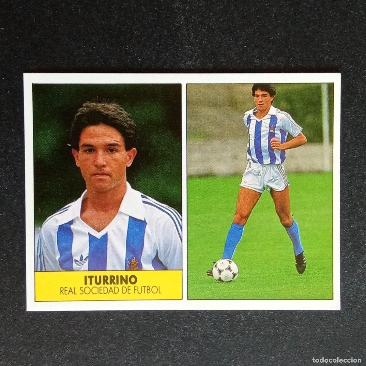 Cromos de f&uacute;tbol: ITURRINO REAL SOCIEDAD CROMO EDITORIAL FESTIVAL 1987 1988 LIGA 87 88 NUNCA PEGADO