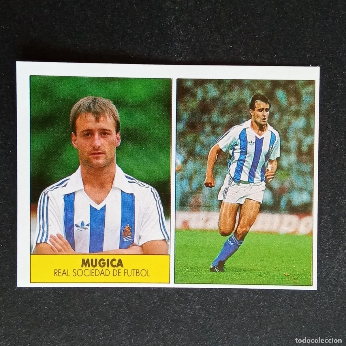 Cromos de f&uacute;tbol: MUGICA REAL SOCIEDAD CROMO EDITORIAL FESTIVAL 1987 1988 LIGA 87 88 NUNCA PEGADO