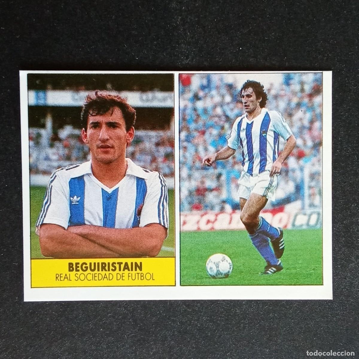 Cromos de f&uacute;tbol: BEGUIRISTAIN REAL SOCIEDAD CROMO EDITORIAL FESTIVAL 1987 1988 LIGA 87 88 NUNCA PEGADO
