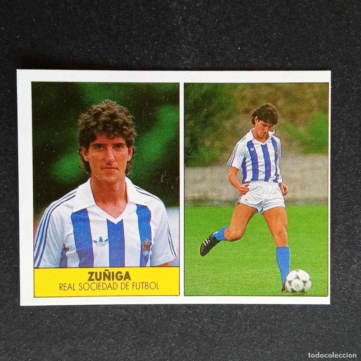 Cromos de f&uacute;tbol: ZU&Ntilde;IGA REAL SOCIEDAD CROMO EDITORIAL FESTIVAL 1987 1988 LIGA 87 88 NUNCA PEGADO