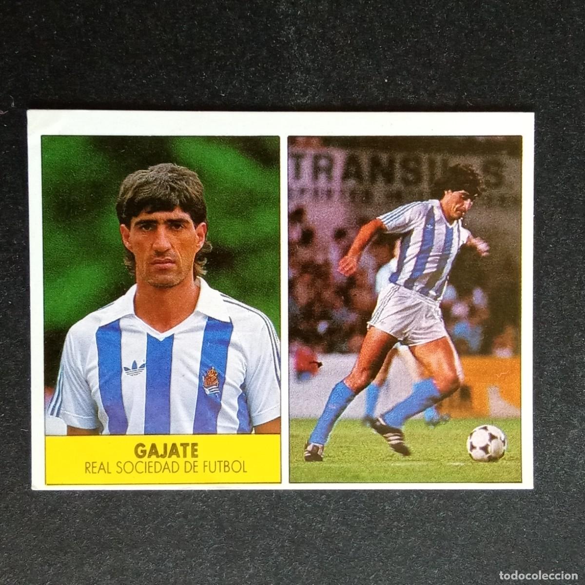 Cromos de f&uacute;tbol: GAJATE REAL SOCIEDAD CROMO EDITORIAL FESTIVAL 1987 1988 LIGA 87 88 NUNCA PEGADO
