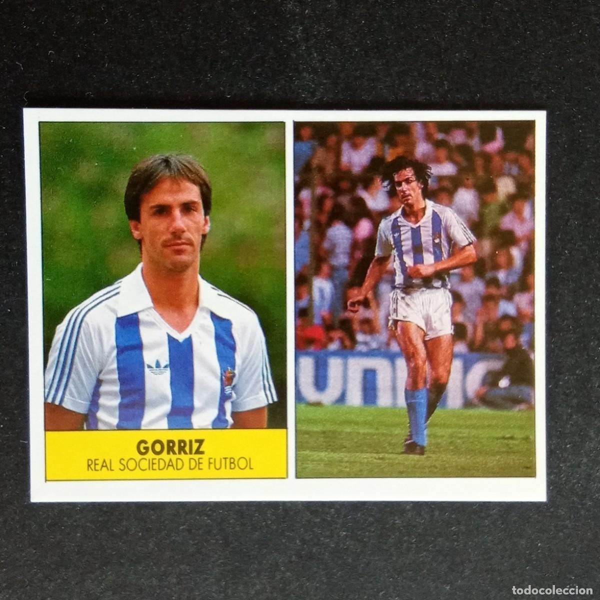 Cromos de f&uacute;tbol: GORRIZ REAL SOCIEDAD CROMO EDITORIAL FESTIVAL 1987 1988 LIGA 87 88 NUNCA PEGADO